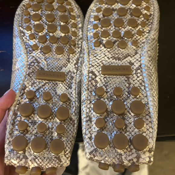 Coach snake embossed driving loafer size 7 - Picture 4 of 5
